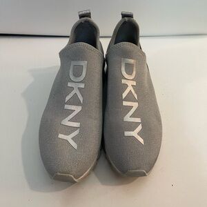 DKNY Light Gray Slip-On Shoes